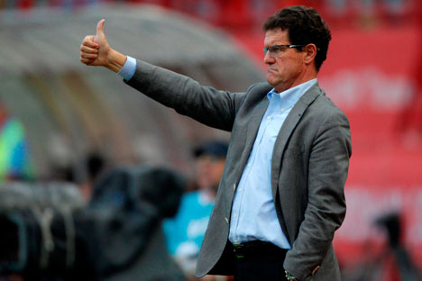 Fabio Capello, el entrenador de la selección nacional rusa de fútbol. Fuente: AP