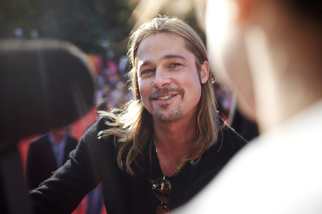 Brad Pitt abriu o evento com seu novo filme "Guerra Mundial Z'. Foto:  Elena Potchétova