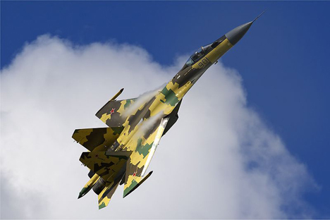 El avión de combate más avanzado de Rusia se presentó por primera vez fuera del país. Fuente: wikipedia / Airliners.net / Oleg Belyakov 