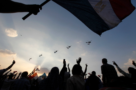 Los opositores celebraron la destitución de Morsi. Fuente: Reuters.
