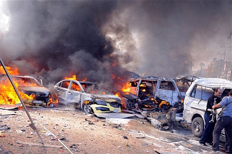 Atentado en Siria. Muchos reclutados extranjeros acaban inmolándose con coches o camiones bomba. Fuente AP