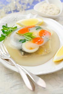 Descubre la receta del 'zalivnoye', la sabrosa gelatina de pescado. Fuente: SockFood/Fotodom