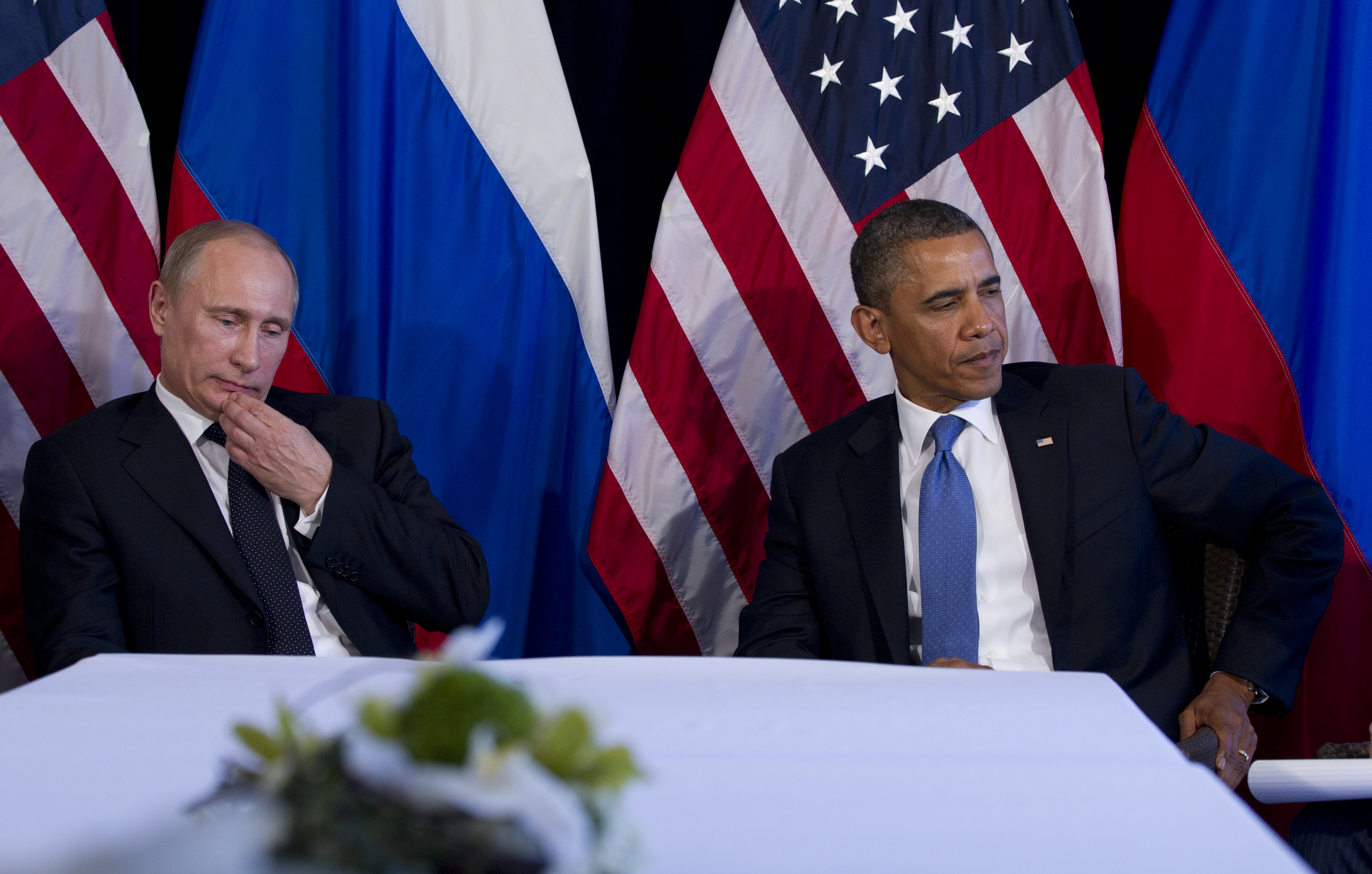 Putin y Obama durante la reunión en la cumbre del G20 en Los Cabos. Fuente: AP.