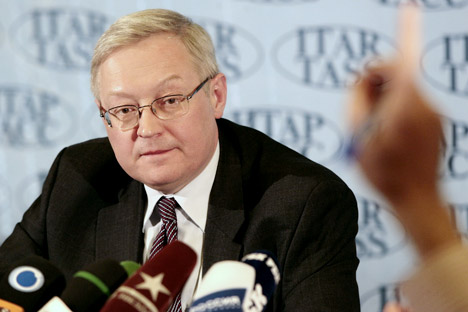 El viceministro de Asuntos Exteriores Serguéi Riabkov. Fuente: PhotoXPress.