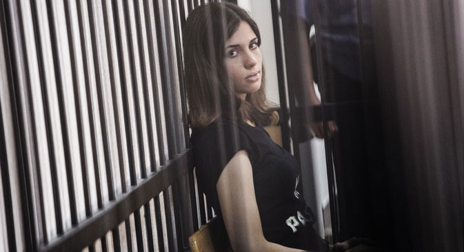 Nadezhda Tolokónnikova, miembro de Pussy Riot, se declaró en huelga de hambre por el trato recibido en prisión. Fuente: Andrey Stenin / RIA Novosti