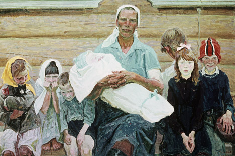 Legislação da União Soviética previa a premiação das cidadãs mães de seis e cinco filhos, inclusive adotados, com a ordem de Maternidade do primeiro e segundo grau respectivamente Foto: RIA Nóvosti