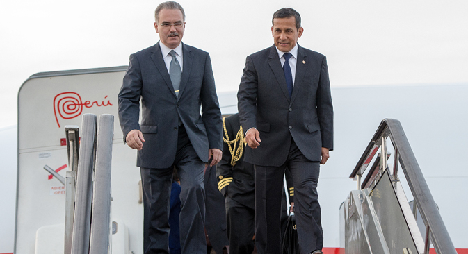 El presidente peruano realiza una visita oficial de cuatro días al país eslavo, invitado por Vladímir Putin. Fuente: Ria Novosti / Aleksandr Vilf