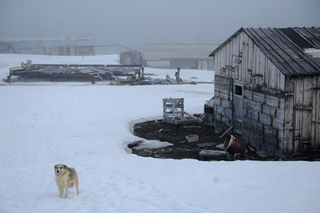Estación meteorológica abandonada en la isla Hayes, situada dentro del Círculo Polar Ártico. Fuente: Ria Novosti