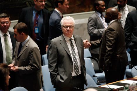 Vitali Churkin, representante permanente de la Federación de Rusia ante la ONU. Fuente: Reuters