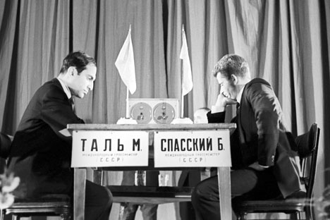 Partida de ajedrez entre Spasski y Talm
