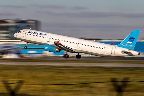 A aeronave Airbus-321, da companhia MetroJet partiu de Sharm el-Sheikh às 6:51 (horário de Moscou) com destino a São Petersburgo. 