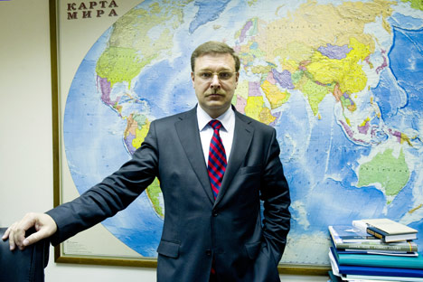 Konstantin Kossatchev, directeur de l’agence fédérale Rossotroudnitchestvo. Crédit photo : Itar-Tass