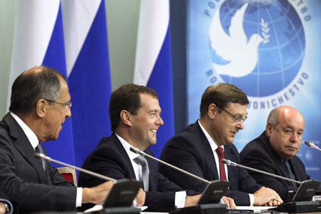 « La Russie garde actuellement une relative parité par rapport à ses rivaux géopolitiques en terme de « puissance dure ». Crédits photo : RIA Novosti / Ekaterina Shtukina