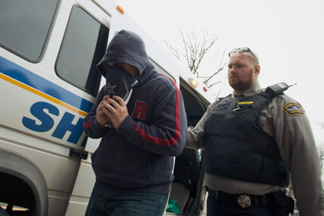 Delisle est en garde à vue depuis son arrestation en janvier 2012. Crédit : Reuters/Vostock Photo