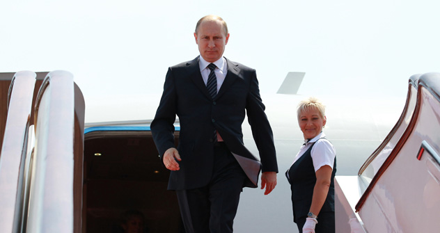 Poutine devrait effectuer quatre visites à l'étranger d'ici fin 2012. Crédit : Photoshot/Vostock-Photo