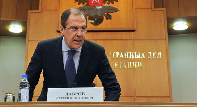 Sergueï Lavrov : "Les législateurs américains ont voulu remplacer nos juges dans un domaine qui touche nos affaires intérieures". Crédit : Kommersant