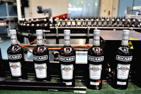 En 2012, Pernod-Ricard, leader du gin en Russie, a connu une baisse de 7,9%. Crédit : АFP/East News