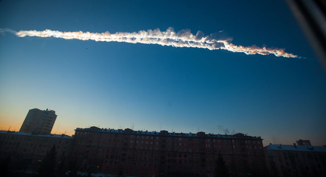 La puissance de l'explosion de la météorite avait atteint 0,5 mégatonnes TNT. Crédit : AP