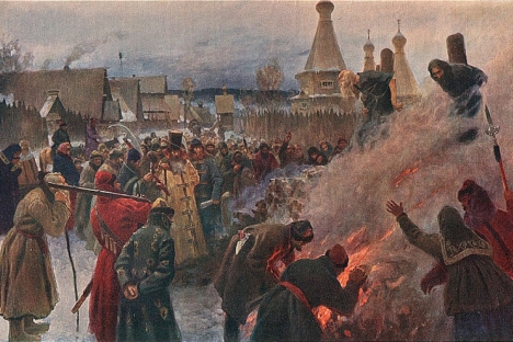 Immolation d'Avvakoum par Grigori Miassoedov (1897)