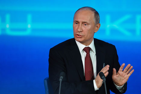 La première année du troisième mandat de M.Poutine a été riche en événements médiatisés. Crédit : Itar-Tass