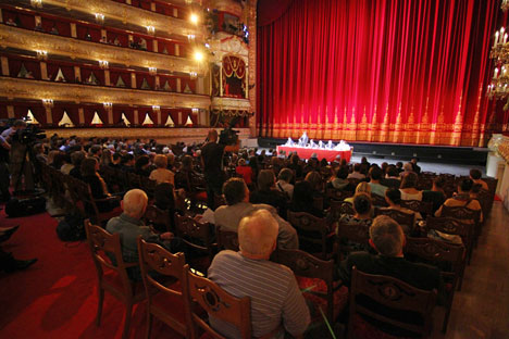 Le Bolchoï réalise la diffusion des ballets dans les salles de cinéma à l’étranger depuis trois ans. Ces spectacles connaissent un franc succès. Crédit : Itar-Tass