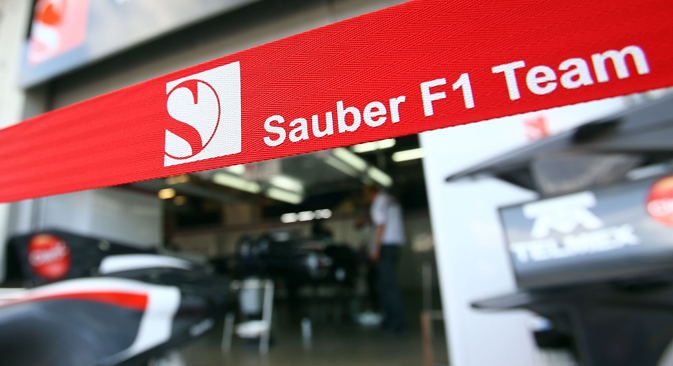 A partir de l'année prochaine, l'équipe de Formule 1 Sauber pourra établir un contact étroit avec trois sociétés russes. Crédit : Photoshot