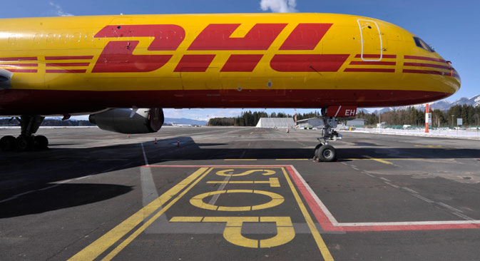 Le service de presse de DHL Express a annoncé que les importations de tous biens de consommation en Russie cesseront à partir de 27 janvier. Crédit : Reuters