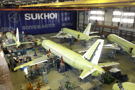 En 2015, Sukhoi prévoit de produire 56 Superjets. Crédit : Itar-Tass