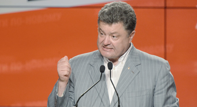 Petro Porochenko a été élu le 25 mai président de l'Ukraine. Crédit : Mikhaïl Voskressenski/ RIA Novosti