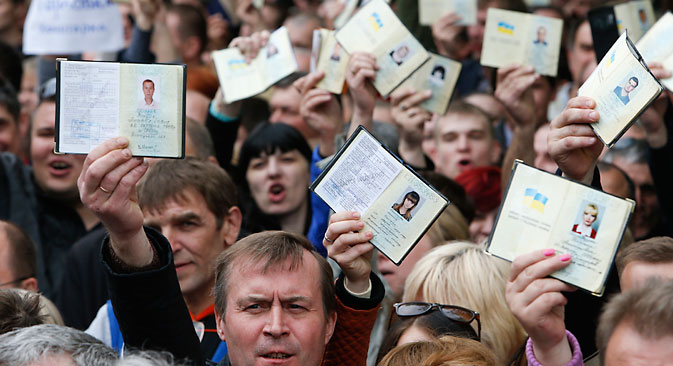 Russland erkennt die Ergebnisse des Referendums in Donezk und Lugansk an. Foto: Reuters