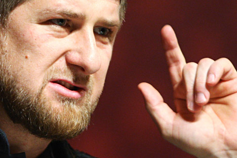 Tschetschenien-Chef Ramsan Kadyrow. Foto: Said Zarnajew/RIA Novosti