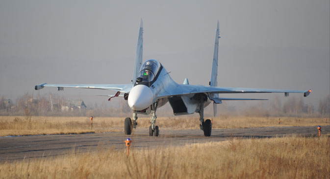 Le projet de création d'une base aérienne russe sur le sol biélorusse a été rendu public l'année dernière. Crédit : Evguéni Epantchintsev/RIA Novosti