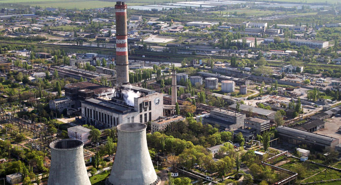 Fin avril, le ministère russe de l’Energie a adopté un plan prévoyant la construction sur la péninsule de centrales électriques thermiques au gaz d’une puissance cumulée d’au moins 700 mégawatts. Crédit : Taras Litvinenko/RIA Novosti