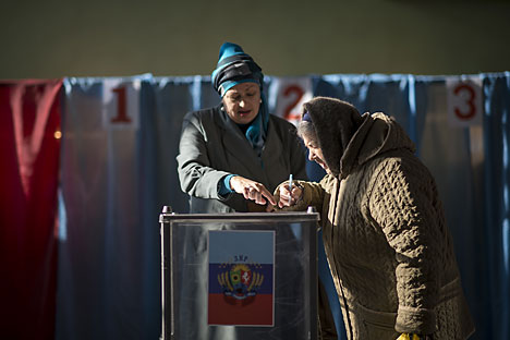 Élections dans le sud-est de l'Ukraine. Crédit photo : Valéry Melnikov/RIA Novosti