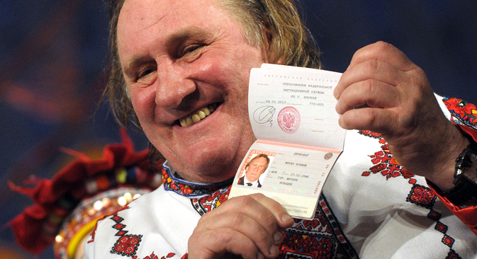 Le 3 janvier 2013, le président Vladimir Poutine a signé un oukase donnant la citoyenneté russe à Gérard Depardieu. Crédit : Itar-Tass