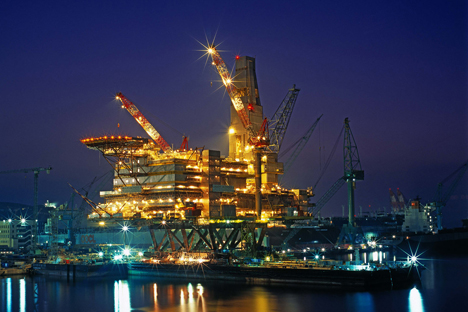 Das Erdgasprojekt „Sachalin-2“, wo japanische Unternehmen aktiv investieren. 