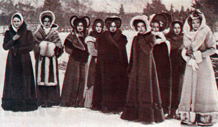 Une scène du film "Zvezda plenitelnogo chtchastya" (L’Étoile d’un merveilleux bonheur) de Vladimir Motyl, 1975. Le film est dédié aux épouses des décembristes.