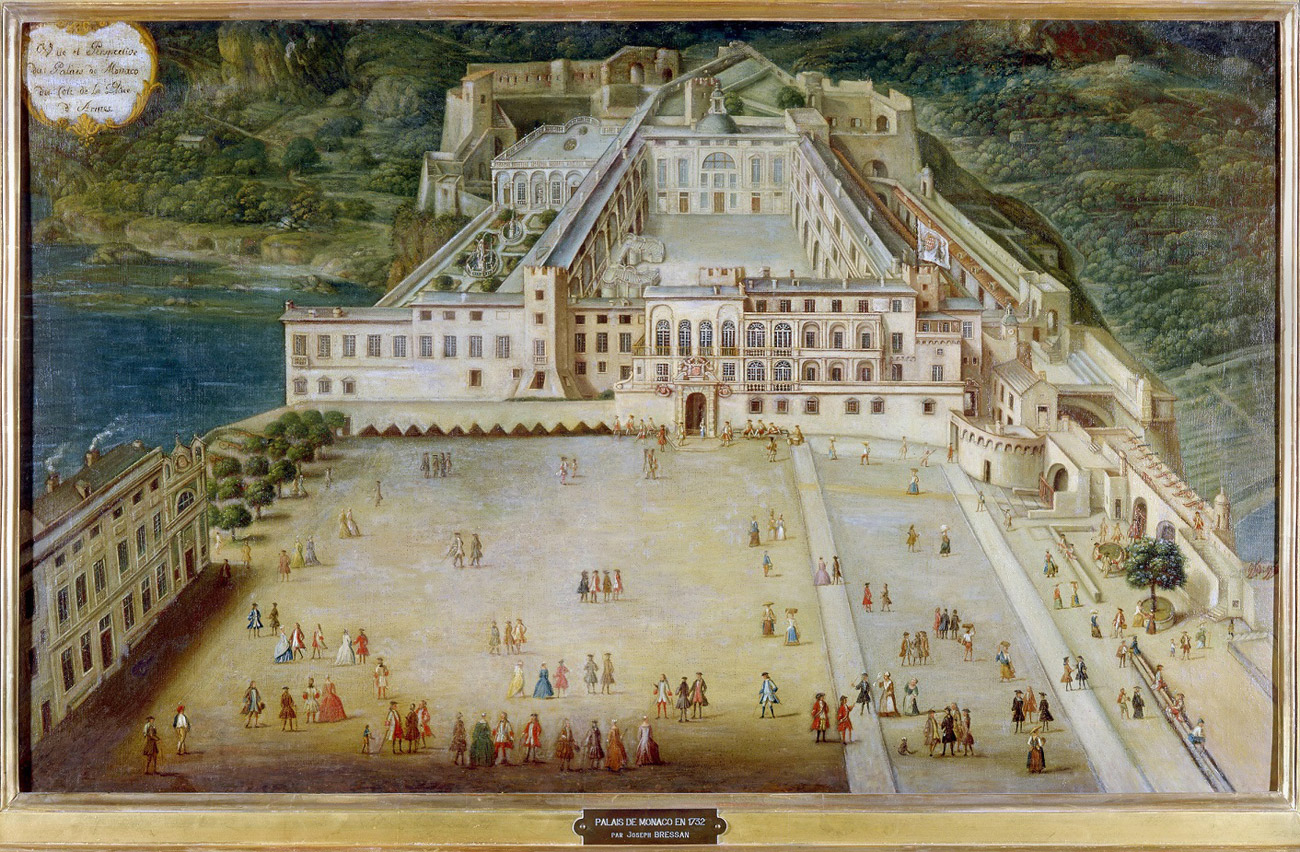 Dominique-Joseph Bressan. Palais de Monaco en 1732.