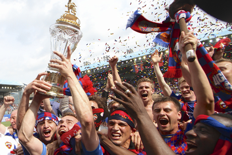 CSKA je naposljetku uspio osvojiti Rusku premijer ligu. Izvor: AP