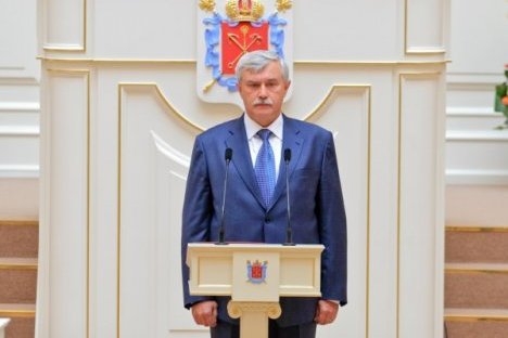 Gubernator Sankt-Peterburga Georgij Poltavčenko. Izvor: Dmitrij Koščejev/ Rossijskaja gazeta