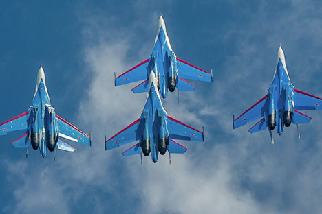 „Ruski vitezi” će pokazati svoje vještine posljednjeg dana izložbe MAX 2013. Izvor: Ministarstvo obrane RF/mil.ru
