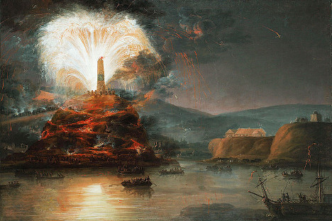Vatromet u čast Katarine Velike za vrijeme njezinog putovanja na Krim (1780.), nepoznati umjetnik. Iz slobodnih izvora