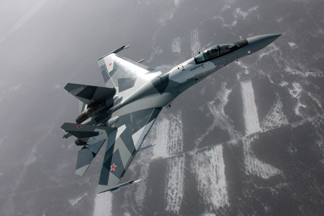 Angkatan Udara Rusia dijadwalkan menerima 48 pesawat Su-35S sebelum akhir 2015. Sumber: Sukhoi.org