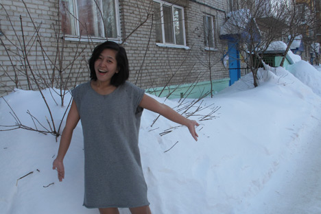 Saya merasa sangat terkesan melihat salju yang begitu tebal di kota Tomsk! Kredit: author.