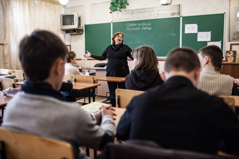 Sekolah bahasa Rusia di Sevastopol, Krimea. Sumber: Sergey Savostyanov/Rossiyskaya Gazeta