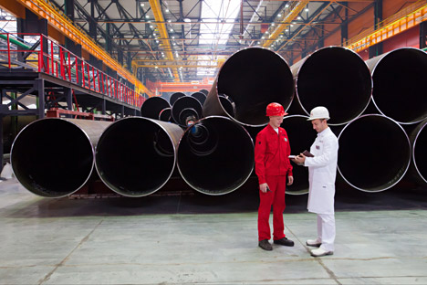 Pabrik Pipa Gulung Chelyabinsk akan meluncurkan produksi pipa berdiameter besar yang sebelumnya dibeli oleh berbagai industri Rusia dari Jerman dan Ukraina. Foto: ITAR-TASS