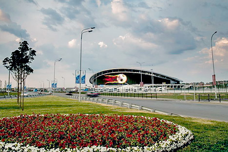 Kazan Arena, satu dari 12 stadion yang akan digunakan pada Piala Dunia 2018 di Rusia. Foto: Press Photo