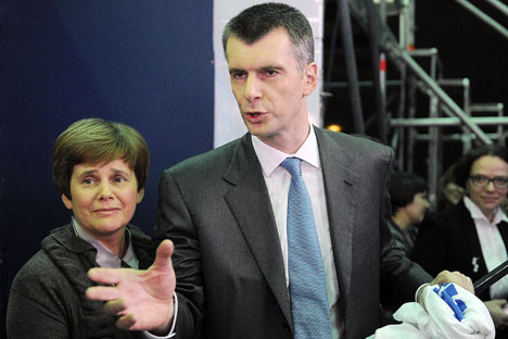 Grazhdanskaya Platforma berdiri sejak 2012 oleh adik Irina Prokhorova (kiri), miliarder Rusia Mikhail Prokhorov, beberapa bulan setelah ia mengajukan diri sebagai calon independen dalam pemilihan presiden Rusia. Foto: ITAR-TASS