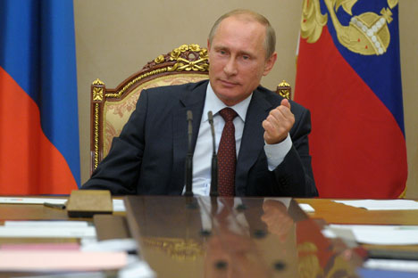 Presiden Putin dinilai tidak segan menyinggung isu-isu internasional yang kritis dan sensitif dan berani memberikan solusi. Foto: Alexei Druzhinin/RIA Novosti