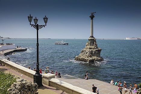 Pelabuhan Sevastopol di Krimea, Rusia. Foto: Getty Images/Fotobank